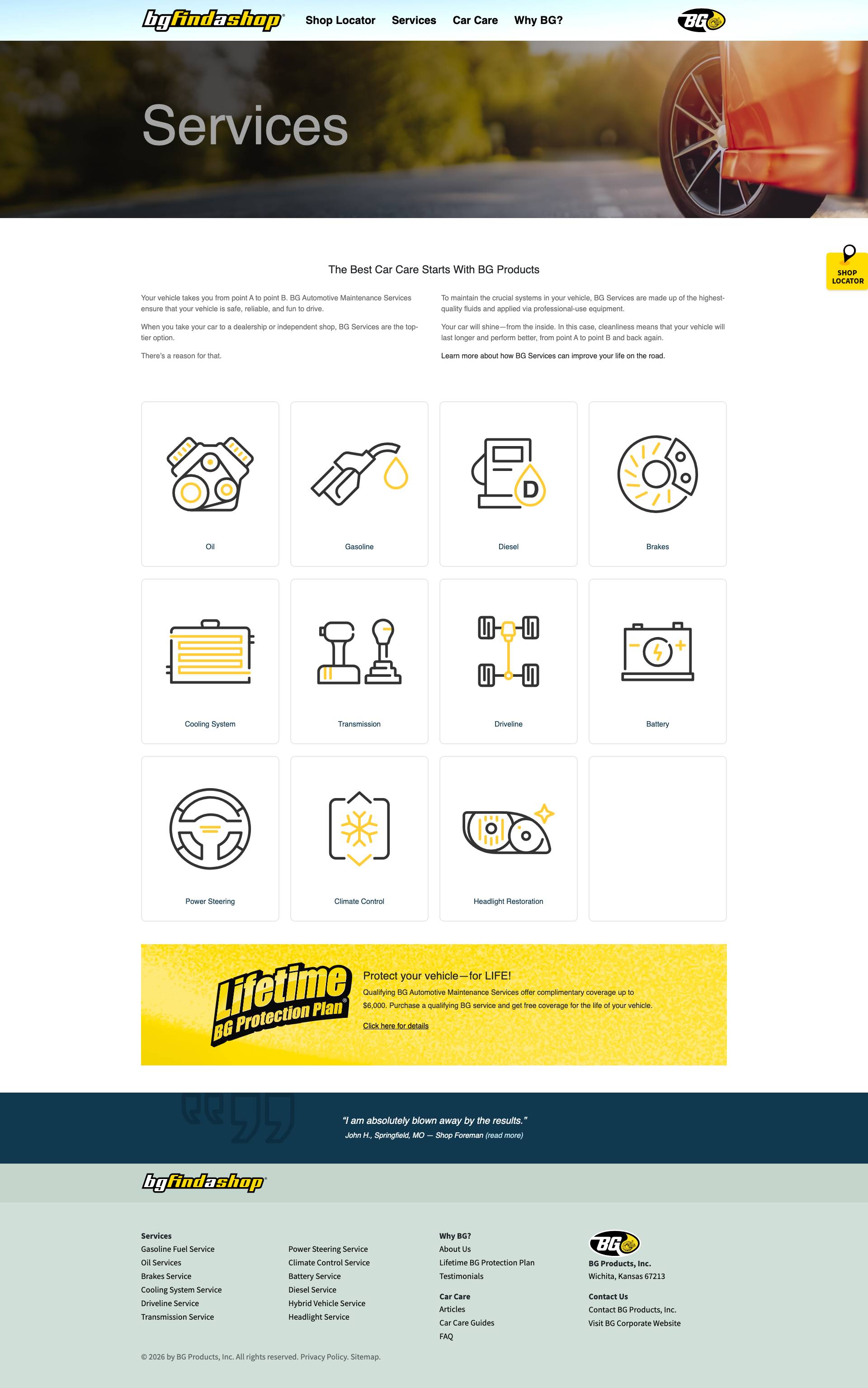 Preview of Home - BG Find A Shop