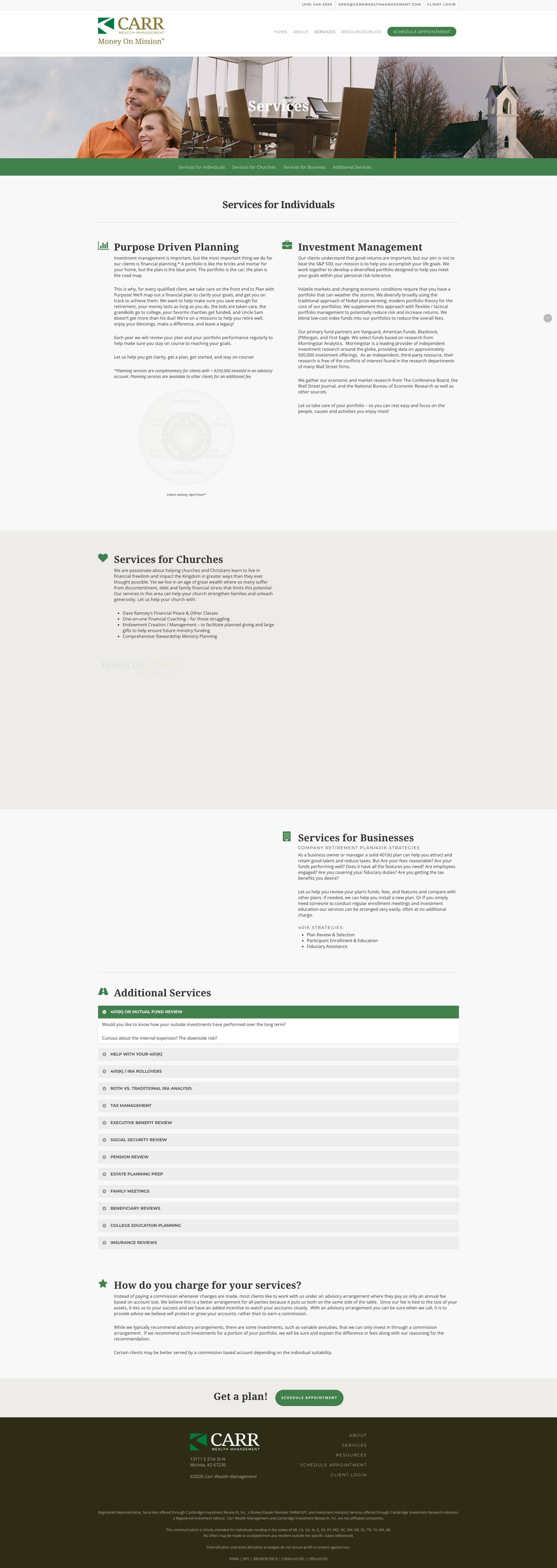 Preview of Carr Wealth Management – Financial Advisory Platform
