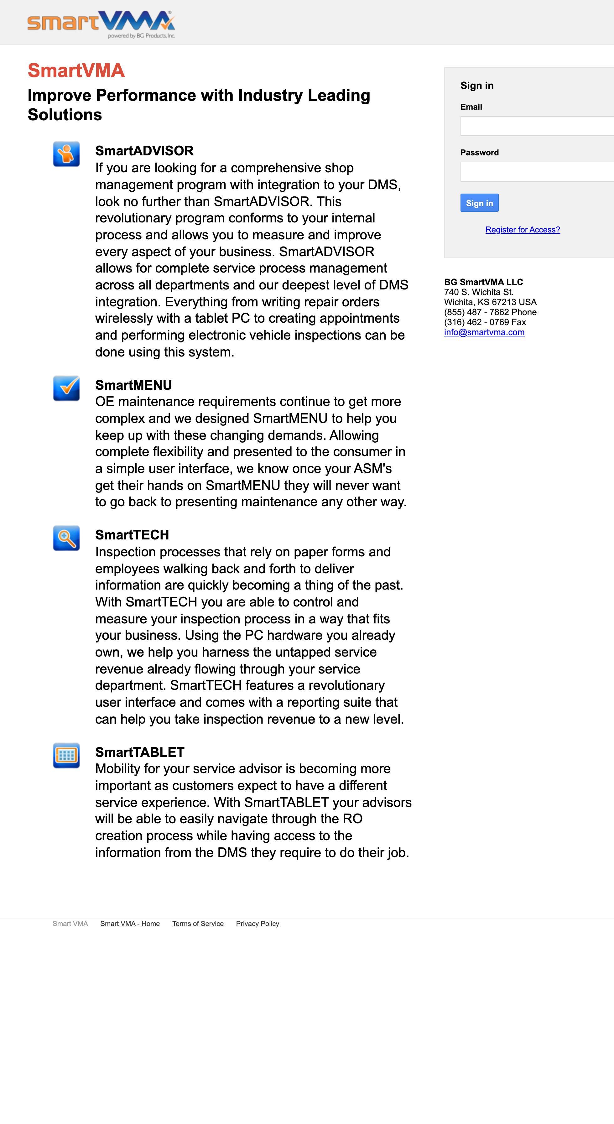 Smart VMA - Intelligence Systems - Tablet View