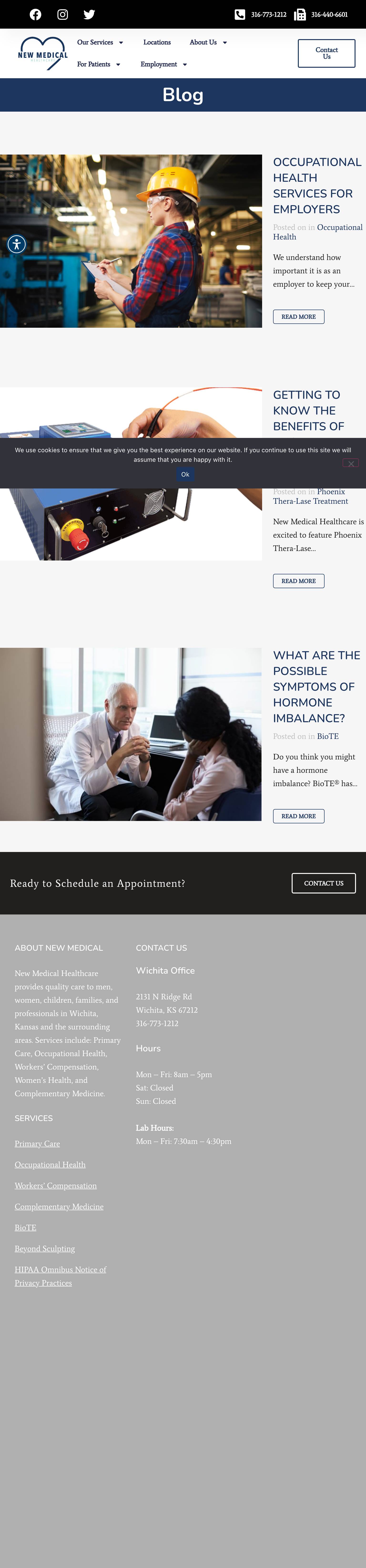 New Medical Health Care - Tablet View