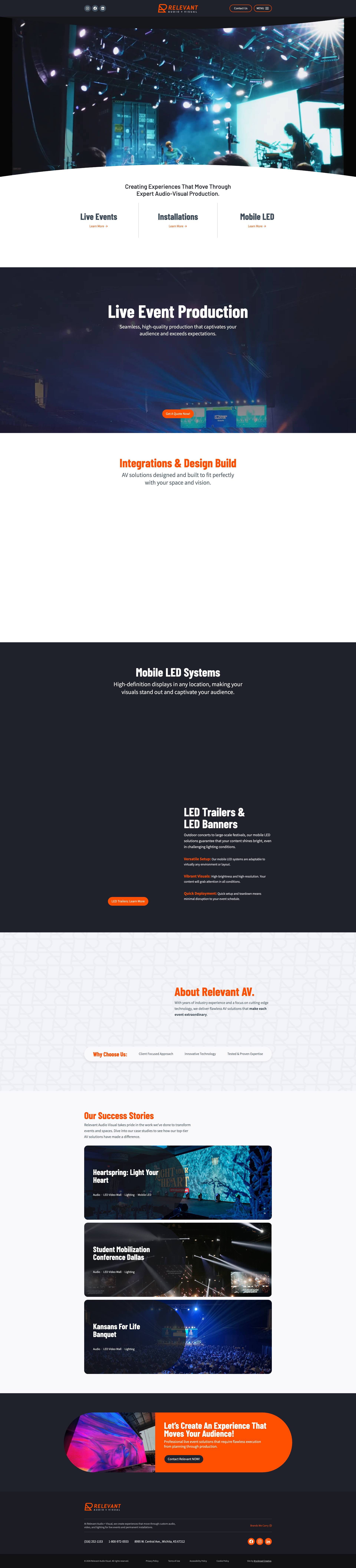 Preview of Relevant Audio Visual – Event Production Showcase